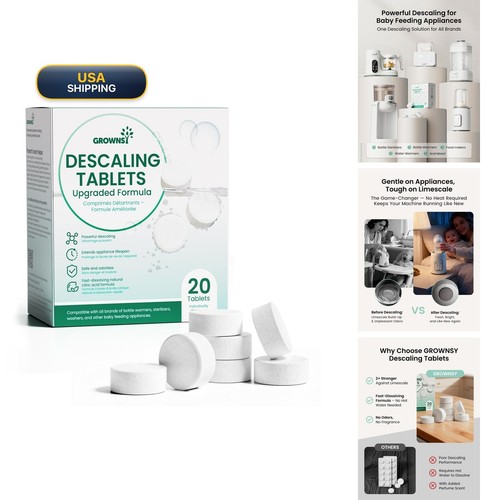 Grownsy descaler for bottle - grownsy,